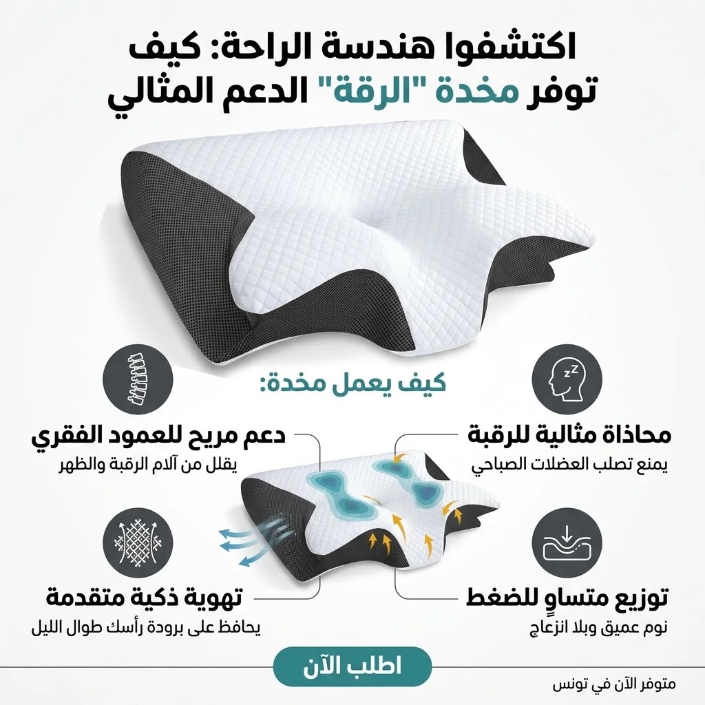 تفاصيل مناطق دعم الرأس والرقبة والجوانب