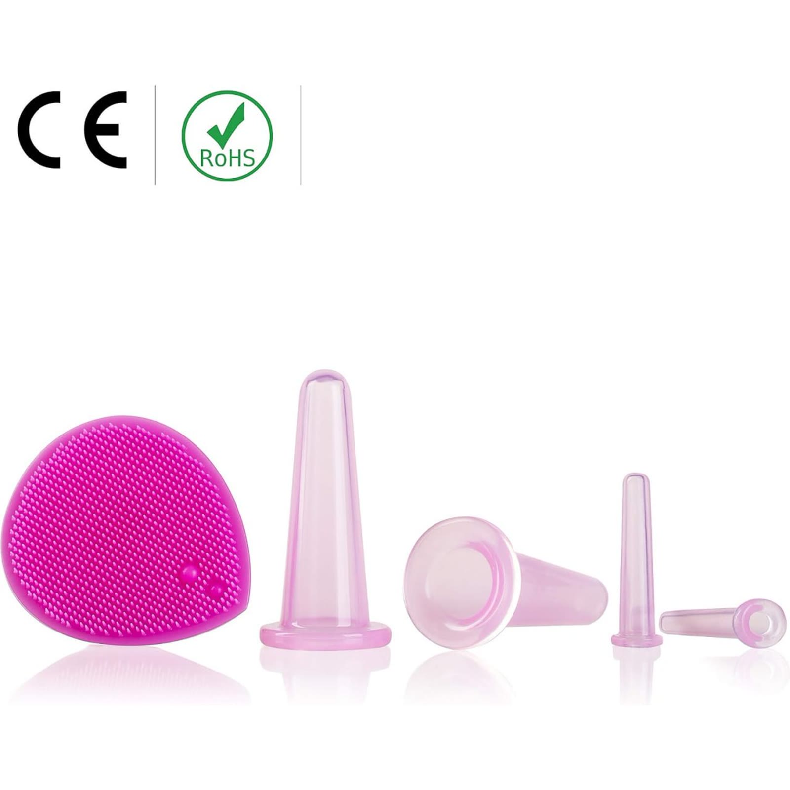 الأكواب والفرشاة كما بصور المنتج