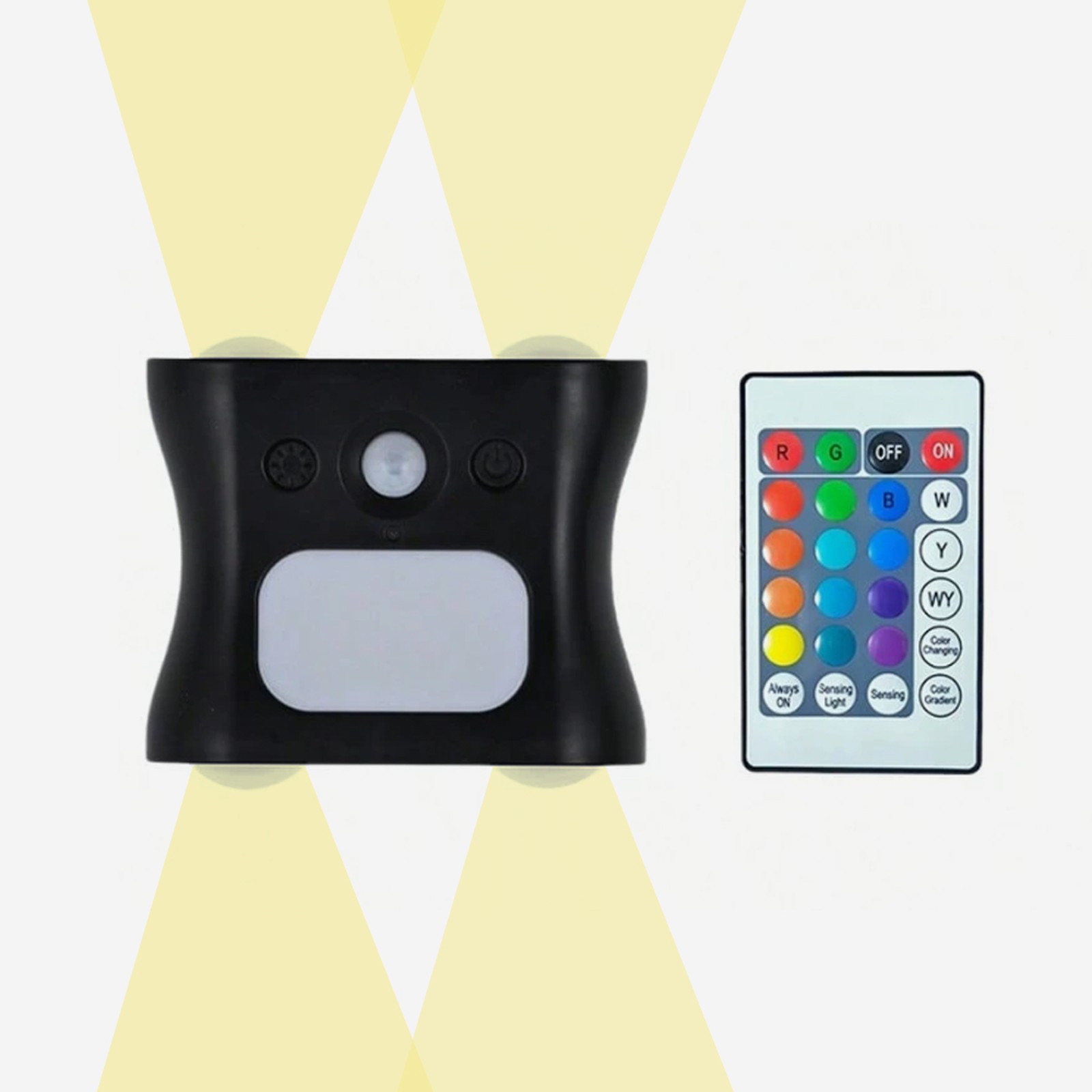 مصباح RGB قابل للشحن بمستشعر حركة